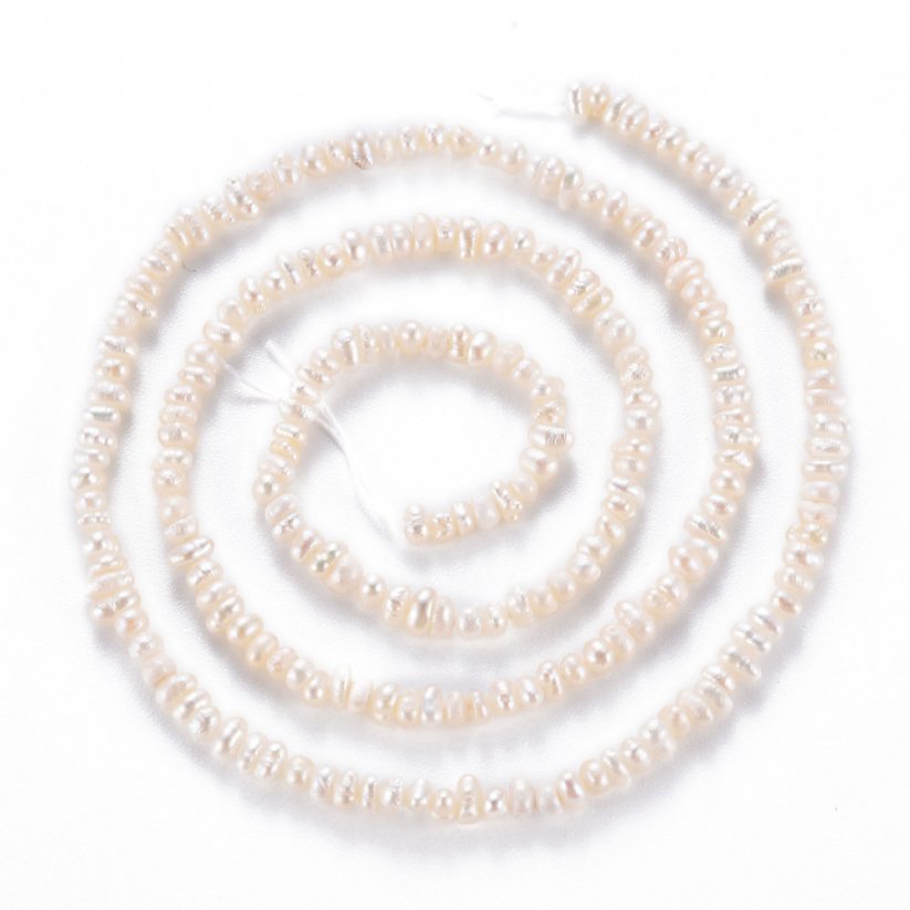 Přírodní říční perly, rýže, 3~5x2.5~3x2.5~3 mm