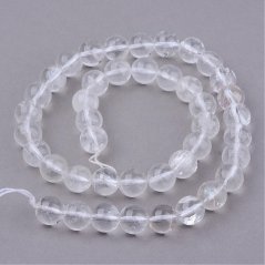 Prírodný krištáľ - korálky bezfarebné 6 mm