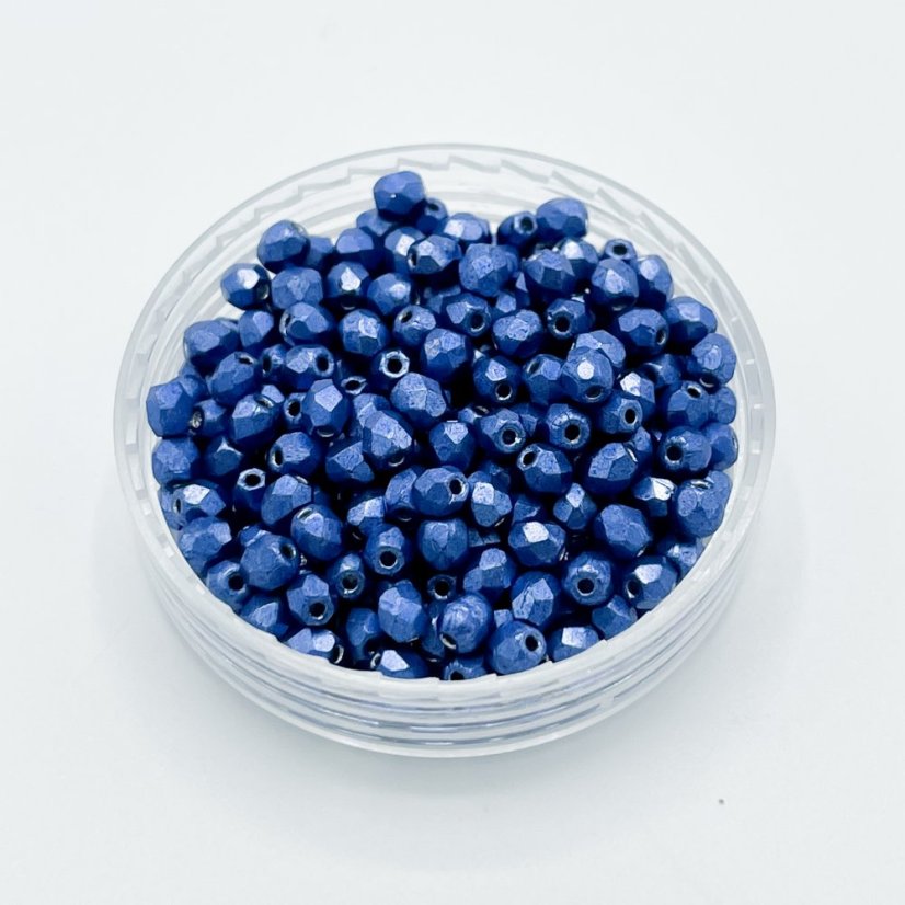 Brúsené ohňovky metallic navy peony, 3 mm