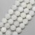 Természetes achát - gyöngyök, jég, fehér, 8 mm