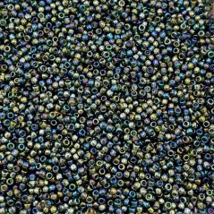 TOHO Round, 8/0, 180, Transparent-Rainbow Olivine, Rocailles Perlen